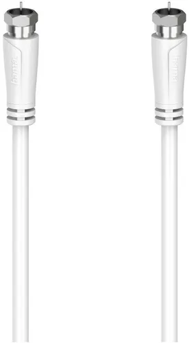 Hama Antennen-Verbindungskabel/Adapter SAT-Anschlusskabel 90dB (1,5m) weiß