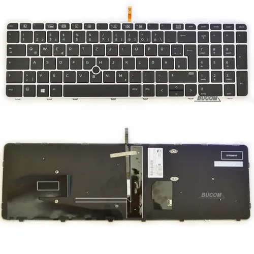 HP EliteBook 755 850 G3 G4 ZBook 15u Tastatur mit Backlight und Trackpoint - Tastatur mit Backlight und Trackpoint, ideal für komfortables Tippen auch bei schwachem Licht, kompatibel mit HP EliteBook und ZBook Modellen.