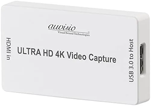 auvisio HDMI-Video-Rekorder & Streaming-Box 4K - HDMI-Video-Rekorder für 4K/UHD Aufnahmen, ideal für Gamer und Streaming-Enthusiasten mit USB 3.0 und 30 Bilder/Sek.