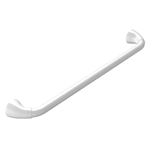 Spirella 10.30006 Vivawell Haltegriff Prof 80 cm, weiß - Badausstattung mit formvollendeter Design und starker Fixierung, rostfreier Stahl, ergonomisch und belastbar bis 100 kg, TÜV-getestet für Ihre Sicherheit.