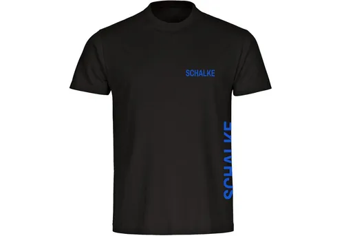 multifanshop T-Shirt Herren Schalke - Brust & Seite - Männer