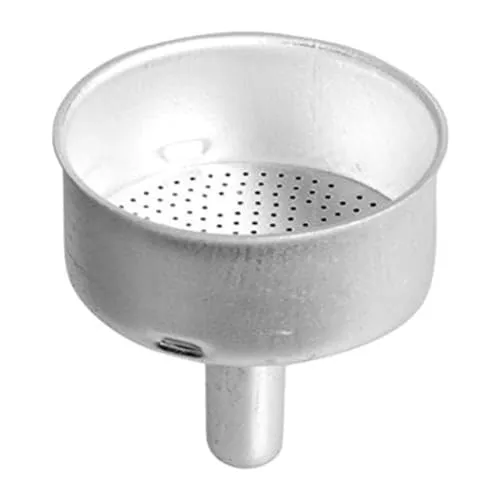 Home Trichter für Espressokocher für 9 Tassen, Aluminium, Silber, 13 x 9 x 20 cm