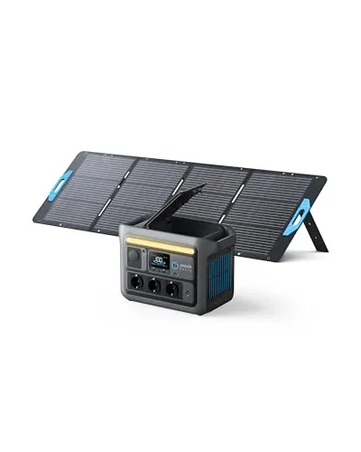 Anker SOLIX C800 Tragbare Powerstation - Generator für Camping und Reisen mit 768Wh Kapazität, 1200W Leistung und blitzschneller Aufladung in nur 58 Minuten. Genießen Sie unabhängige Energieversorgung mit Solarpanel.