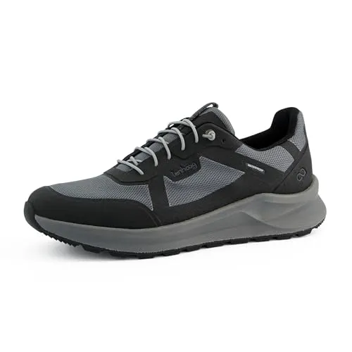 tenhaag Herren, Männer Low-Top Sneaker,Sportschuhe,Freizeitschuhe,Turnschuhe,Laufschuhe,schnürschuhe,atmungsaktiv,Halbschuhe,Grey (Grey),42 EU / 8 UK