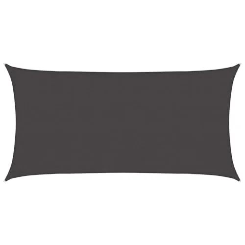 Sonnensegel Anthrazit 2,5 x 6 m HDPE von vidaXL