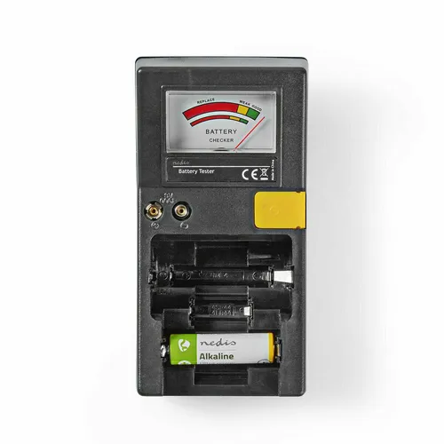 Batterietester für AAA, AA, C, D, 9 Volt & Knopfzellen - Batterietester, einfach zu bedienen und mit 2 Jahren Herstellergarantie für zuverlässige Leistung.