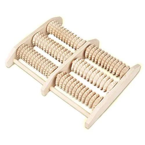 Fußmassageroller aus Holz, 24x19,5x4cm