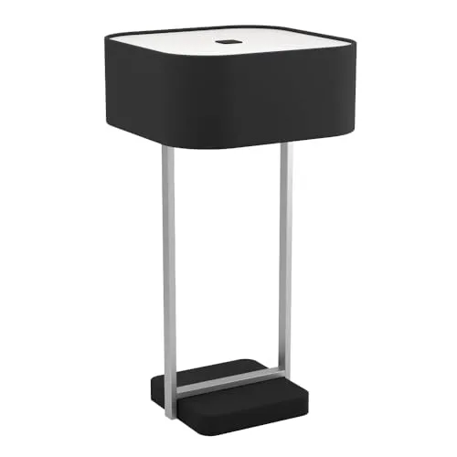 EGLO Tischlampe Savazza, minimalistische Design Tischleuchte - Tischlampe in modernem Design aus Metall und Kunststoff, bietet blendfreies Licht und ist ideal für jeden Raum. Bequem ein- und ausschaltbar über Kabelschalter.