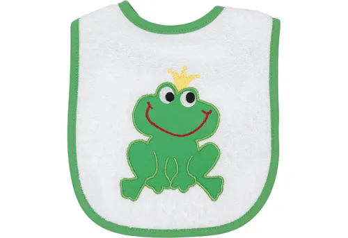 Smithy Lätzchen Froschkönig Frottee, 24 x 24 cm