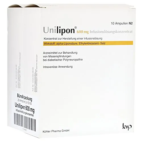 UNILIPON 600 Infusionslösungskonzentrat 1X20 St