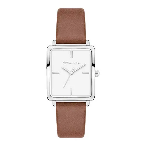 Tamaris Damen Analog Quarz Uhr TT-0015-LQ in braun von Tamaris