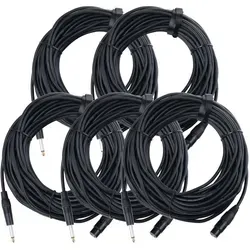 Pronomic 5x Stage XFJ-2.5 Mikrofonkabel