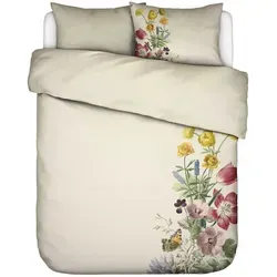 Essenza Bettwäsche Viola, Creme, 200x200 cm – Luxuriöse Satin-Bettwäsche mit Blumen-Dekor - Verleihen Sie Ihrem Schlafzimmer mit der Essenza Bettwäsche Viola (200 x 200 cm) in Creme eine stilvolle Note. Aus hochwertigem Satin gefertigt, sorgt sie für ein angenehmes Schlafklima und ist pflegeleicht. Ideal für jeden Schlafraum!