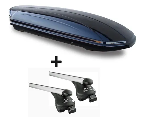 VDP-MAA 580 Skibox und Alu-Relingträger Set für Mitsubishi Outlander III