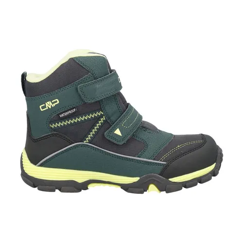 CMP Kids Pyry Snow Boot WP trek green-grey-apple (35EU) - Wanderschuhe für Kinder mit wasserdichter CLIMA PROTECT-Membran, ideal für winterliche Abenteuer und täglichen Schulweg, bieten Komfort und Schutz.