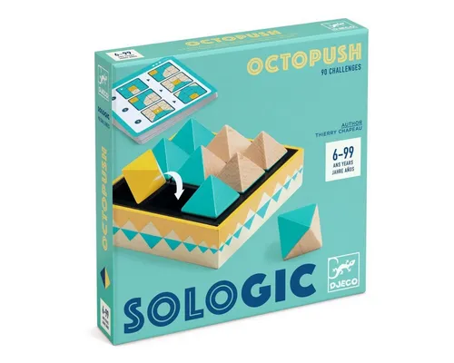 Produktbild DJECO Lernspielzeug SOLOGIC: OctoPush Schiebepuzzle in 3D Logikspiel für Kinder ab 6 Jahre, Logikspiel