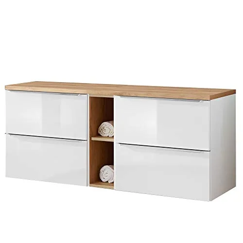Lomadox Badmöbel Waschtisch-Unterschrank Set von Lomadox