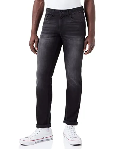 camel active Herren Slim Fit Madison Stretch Jeanshose, Schwarz (Asphalt - 88) - Jeans in Slim Fit mit Stretchanteil für optimale Passform und Bewegungsfreiheit. Hochwertiger Materialmix aus Baumwolle, Polyester und Elasthan für Komfort und Langlebigkeit.
