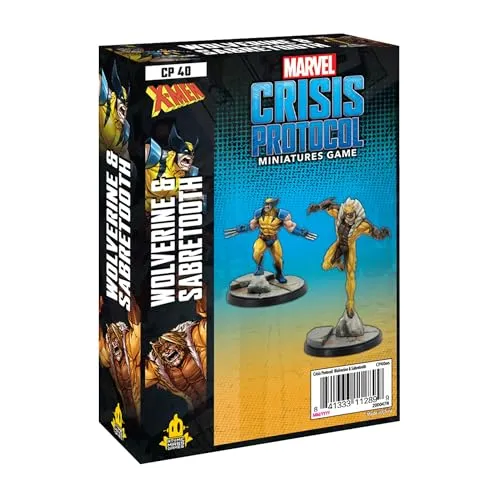 Atomic Mass Games - Marvel Crisis Protocol: Character Pack: Wolverine and Sabretooth - Miniature Game