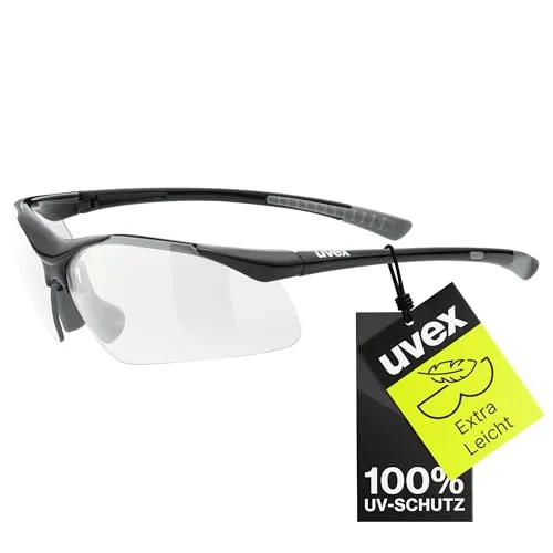 uvex sportstyle 223 Sportbrille - Sportbrille für Damen und Herren mit 100% UVA-, UVB-, UVC-Schutz, Soft-Nasenpads und Soft-Bügel für optimalen Sitz und perfekten Halt.