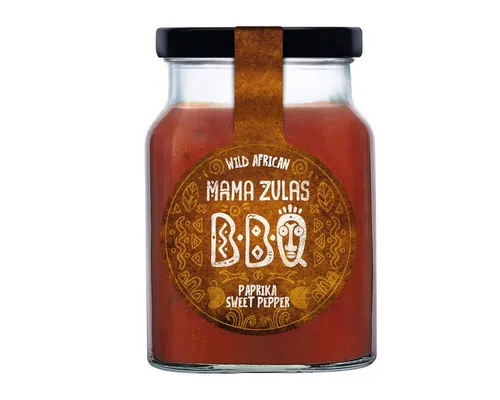 MAMA ZULA'S Saucen, Mama Zula Wild African BBQ Paprika Sweet Pepper im Glas 320ml