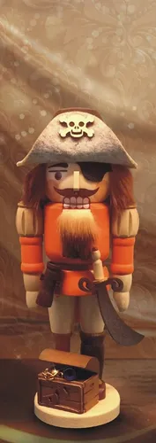 Zeidler Holzkunst Nussknacker Pirat