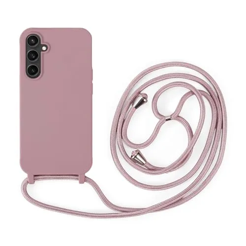 betterfon Handykette Kompatibel mit Samsung Galaxy S23 FE | Necklace Hülle mit Band, Handyhülle zum Umhängen | Case mit Handykordel, Stoßfeste Schutzhülle zum Umhängen Kordel | Rosa