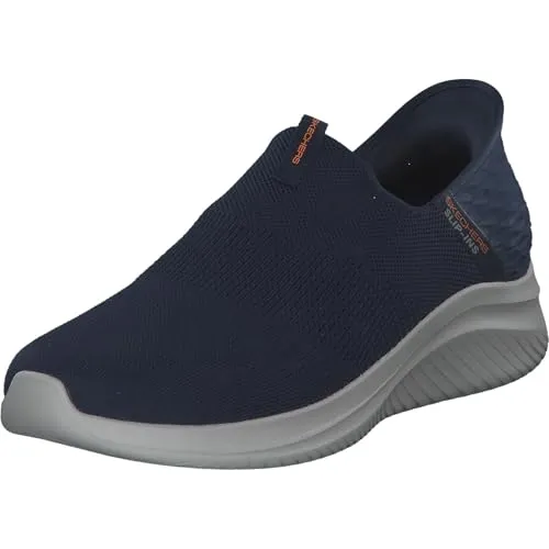 Skechers Herren Ultra Flex 3.0 Smooth Step Sneakers - Herren-Sneaker mit innovativem Stretch-Fit-Design für sockenähnlichen Komfort und luftgekühlter Memory-Schaum-Einlegesohle für optimale Bequemlichkeit.