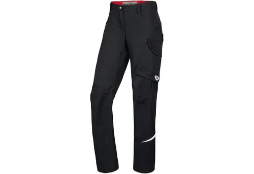 BP Arbeitshose 1981-570-32 für Damen, Schwarz, Größe 54 - Ergonomische Bundhose mit Stretch-Material für optimale Bewegungsfreiheit, 2 Eingrifftaschen und Schenkeltasche mit Smartphonetasche - ideal für den professionellen Einsatz.