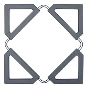 LURCH Untersetzer grau 12,5 x 12,5 cm