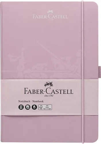 FABER-CASTELL Notizbuch DIN A5 kariert rose 194 Seiten