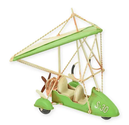 Aubaho Dekoobjekt Blechmodell Paramotor - Retro Design Dekoobjekt aus Blech, ideal für kreative Raumgestaltungen und besondere Akzente in Ihrem Zuhause.