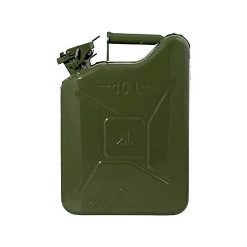 siwitec Benzinkanister 10l Metall, Kanister, Abfüllstutzen,Treibstoffkanister, Kraftstoffkanister