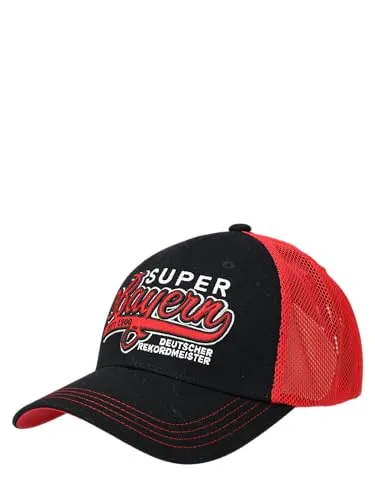 FC Bayern München I Truckercap I Baseballcap I Baseballkappe I Super Bayern I Erwachsene I Unisex I Schwarz/Rot