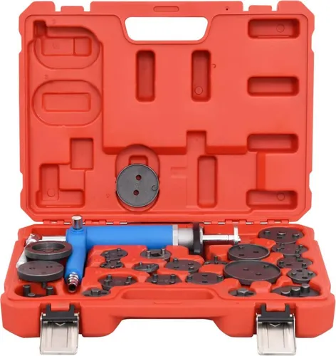 vidaXL 23-tlg Druckluft-Bremskolben-Rücksteller Set - Universal Werkzeug Set für die einfache Rückstellung von Bremskolben, inklusive praktischem Koffer für sicheren Transport und Aufbewahrung.