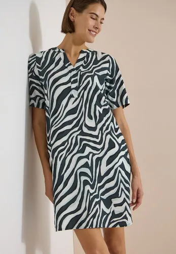 Cecil Knielanges Kleid mit Zebraprint Palm Breeze Green XXL in grün von CECIL