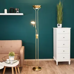 Lindby Josefin LED-Stehlampe mit Leseleuchte in gold von Lindby