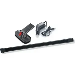 Genius Invictus One Zubehör - 3-teiliges Set mit KFZ-Adapter, flexible Fugendüse und 2in1 Kombi-Bürste für effiziente Reinigung in schwer zugänglichen Bereichen