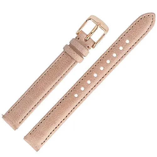 Fossil Uhrenarmband 12mm Leder Beige von Fossil