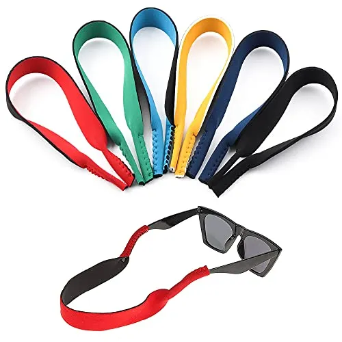 Surplex 6 Pack Neopren Brillenband für Sportbrillen und Sonnenbrillen