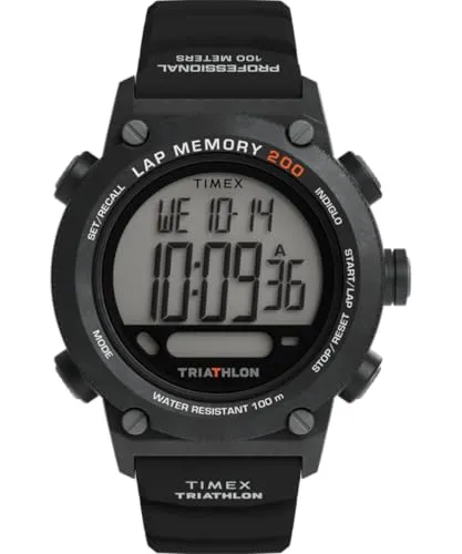 Timex Herren Digital Quarz Armbanduhr Triathlon