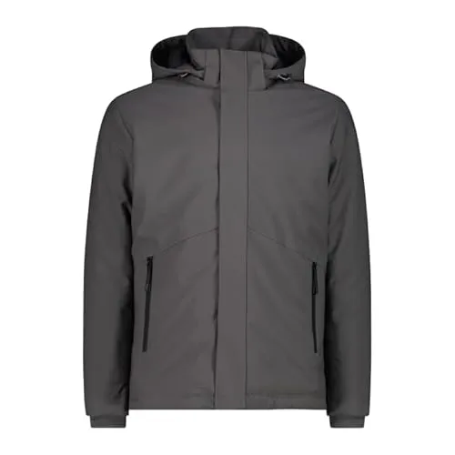 CMP MAN Jacket Snaps Hood dust (E910) 48 - Wasserdichte Softshelljacke für Herren - Softshelljacke für Männer mit Clima Protect-Membran, wasserdicht (WP 7.000) und atmungsaktiv (MVP 3.000). Ideal für den Alltag, kombiniert urbanen Stil mit Funktionalität.