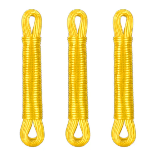 Wäscheleine Wäscheseil 3er Set Balkon-Wäscheleine Polyesterkern Wäscheschnur 20m