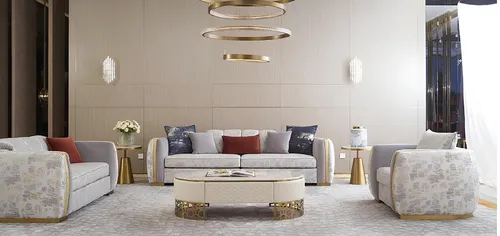 Moderner Couchtisch aus Edelstahl – Design Kaffeetisch für Ihr Wohnzimmer - Eleganter Couchtisch aus hochwertigem Edelstahl in Beige, rechteckig (140 x 70 cm), ideal für stilvolle Wohnräume. Keine Montage erforderlich, mit praktischem Stauraum durch Schublade.