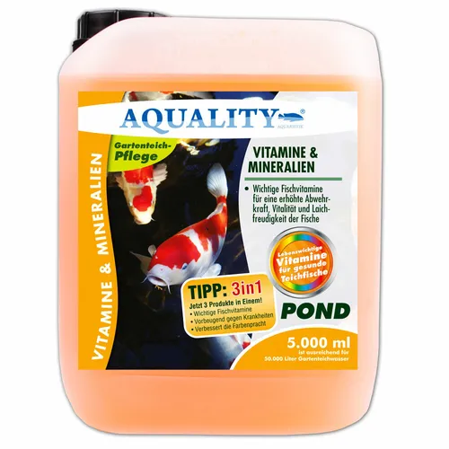  AQUALITY Vitamine & Mineralien POND für den Gartenteich 5000 ml 5,--€/l