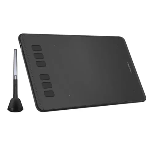 HUION Inspiroy H640P Grafiktablett mit Batterielosem Stift,6 Anpassbaren Funktionstasten, Zeichentablett für Mac, Windows und Android, Ideales Zeichenpad für die Arbeit von zu Hause und Fernunterricht