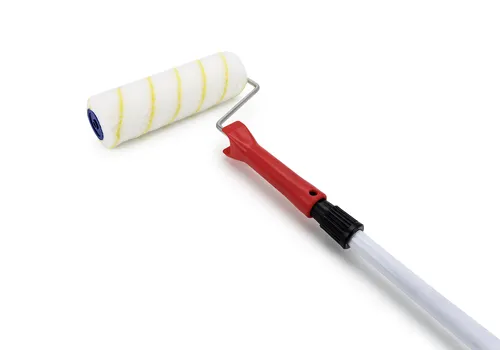 Farbrollerset mit Teleskopstange bis 2 m - Malerpinsel & -schwämme - Optimales Streichergebnis mit spritzarmem Farbrollerset für Innenfarben, ideal für Wände und Decken.