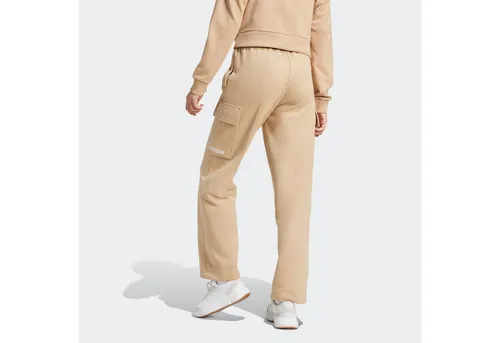 adidas Sportswear Sporthose W LIN FL CARGO (1-tlg) Cargohose mit flauschiger Innenseite, regulär geschnitten, hoher Bund