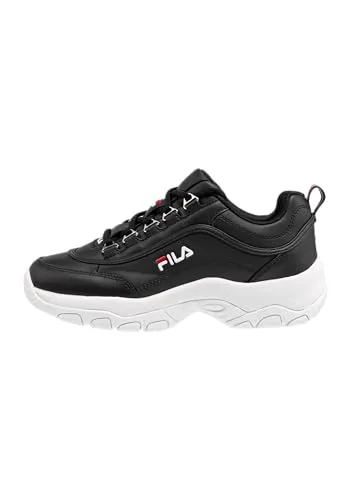 FILA Damen Strada wmn Sneaker, Black, 40 EU - Damen-Sneaker mit klassischem Fila Design, extra Schicht an der Zunge für optimalen Halt und stylishe D-Ringe im Metall-Look.