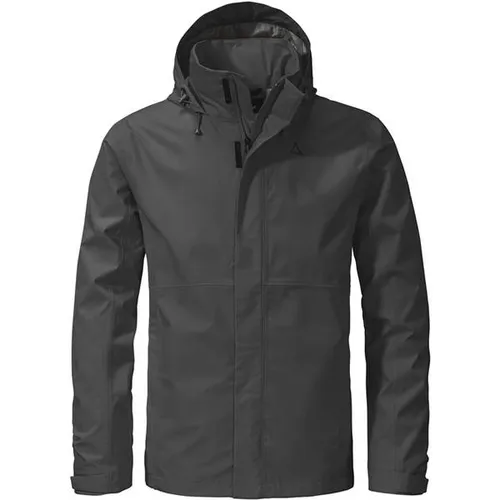Schöffel Herren Jacket Gmund M, Black, 56 - Atmungsaktive Allwetterjacke - Funktionsjacken für Outdooraktivitäten: Wasserdicht, winddicht und atmungsaktiv mit 10.000 mm Wassersäule für optimalen Wetterschutz.
